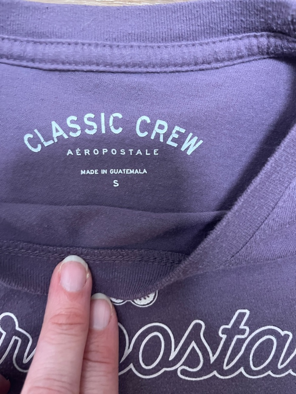 Aeropostale Purple, Pink & Light Green Short Sleeve Graphic Tees - 3 Pack - Picture 2 of 2